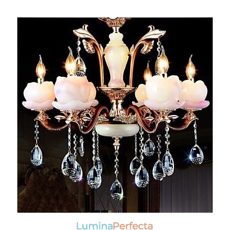 Pandantiv din cristal de jad din aliaj de zinc de lux în stil european