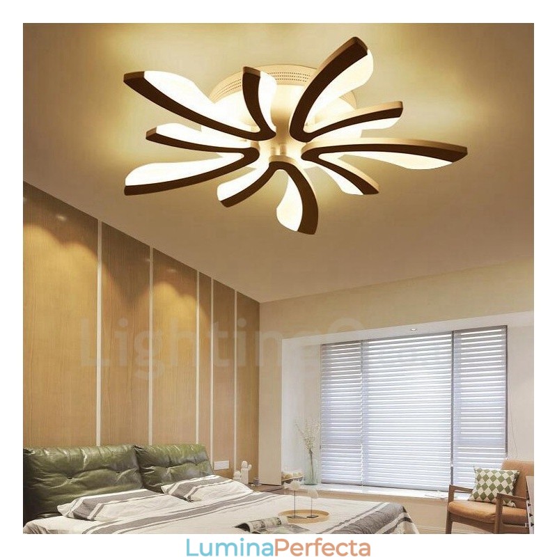 Candelabru integrat modern contemporan cu 5 lumini