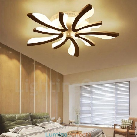 Candelabru integrat modern contemporan cu 5 lumini Candelabru integrat modern contemporan cu 5 lumini