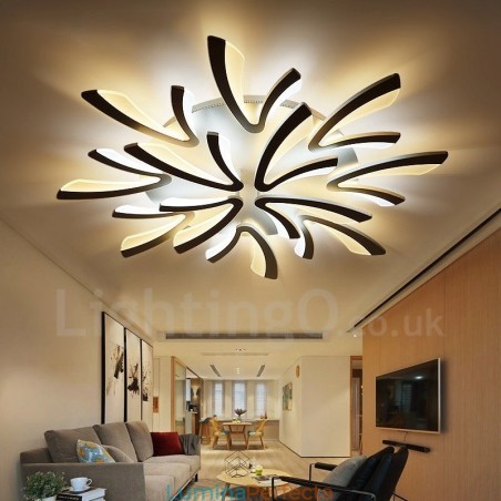 Candelabru integrat modern contemporan cu 12 lumini Candelabru integrat modern contemporan cu 12 lumini