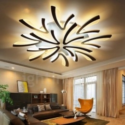 Candelabru integrat modern contemporan cu 12 lumini