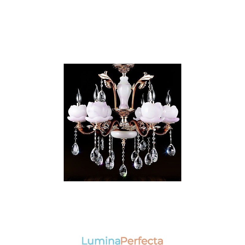 Pandantiv din cristal de jad din aliaj de zinc de lux în stil european