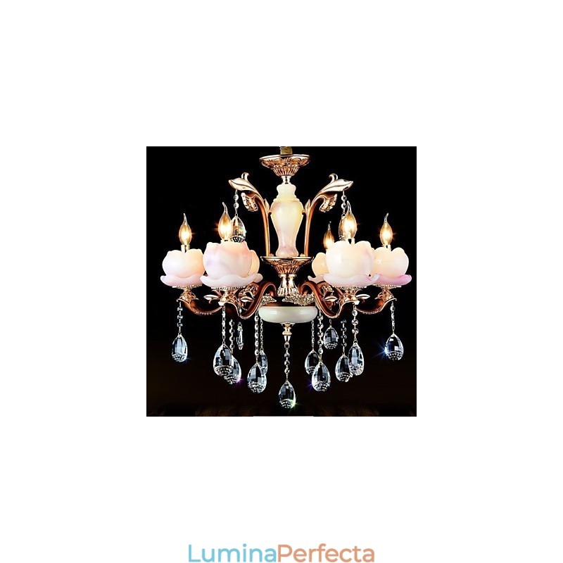 Pandantiv din cristal de jad din aliaj de zinc de lux în stil european