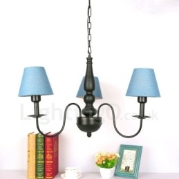 Candelabru din metal tradițional clasic integrat cu 3 lumini