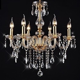 Candelabru 6 lumini Golden Vintage in Crystal Feature
