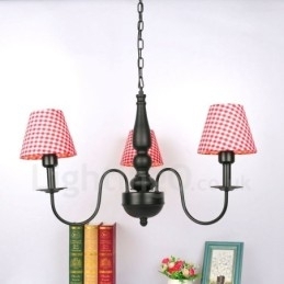 Candelabru din metal tradițional clasic integrat cu 3 lumini