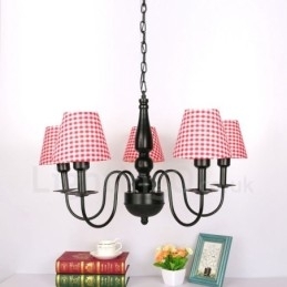 Candelabru metalic integrat în stil mediteranean