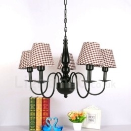 Candelabru metalic integrat în stil mediteranean