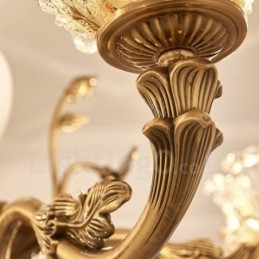 Candelabru din metal tradițional clasic integrat cu 6 lumini
