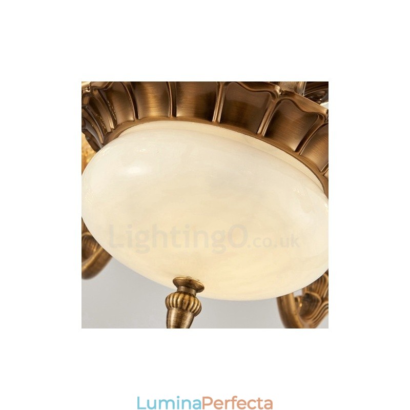 Candelabru din metal tradițional clasic integrat cu 8 lumini