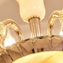 Candelabru din metal tradițional clasic integrat cu 8 lumini