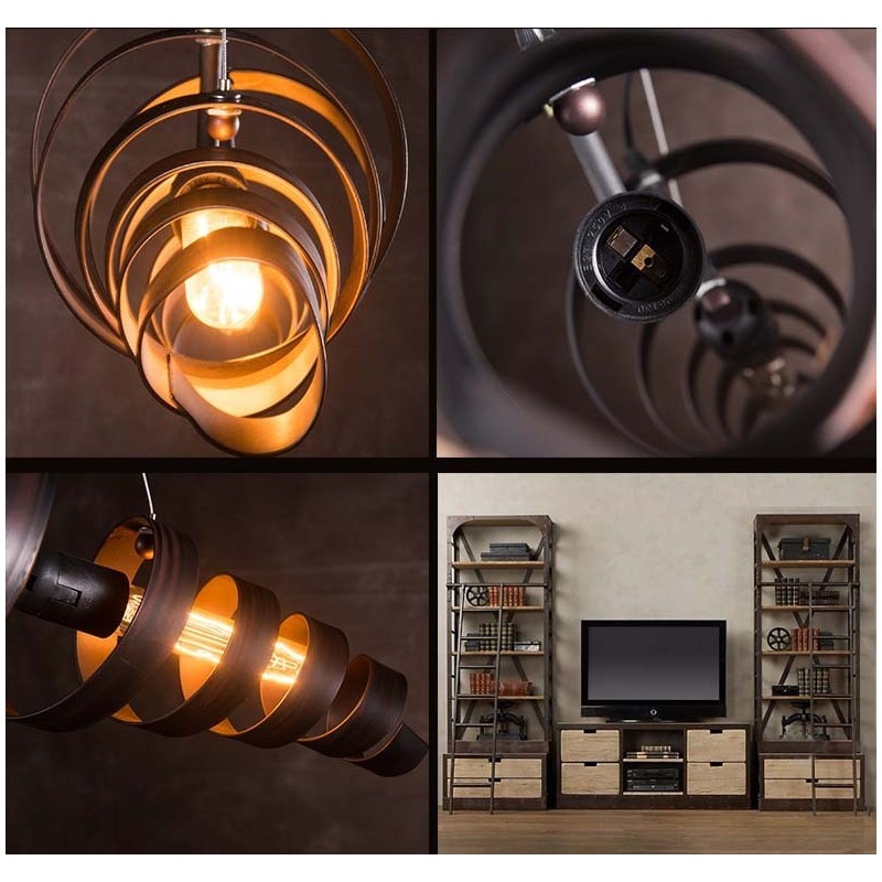 Lampă retro din fier Candelabru în stil industrial minimalist modern