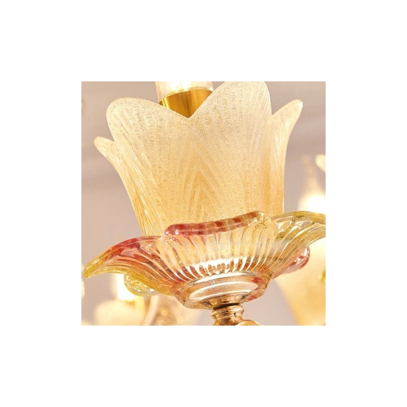 Candelabru din metal tradițional clasic integrat cu 6 lumini