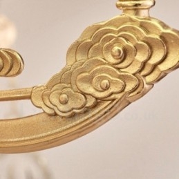 Candelabru de lux tradițional clasic integrat din metal cu 6 lumini