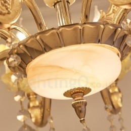 Candelabru din metal tradițional clasic integrat cu 6 lumini