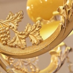 Candelabru din metal tradițional clasic integrat cu 8 lumini