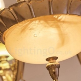 Candelabru din metal tradițional clasic integrat cu 8 lumini