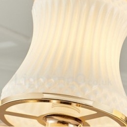 Candelabru de lux tradițional, clasic, integrat, din metal, cu 6 lumini