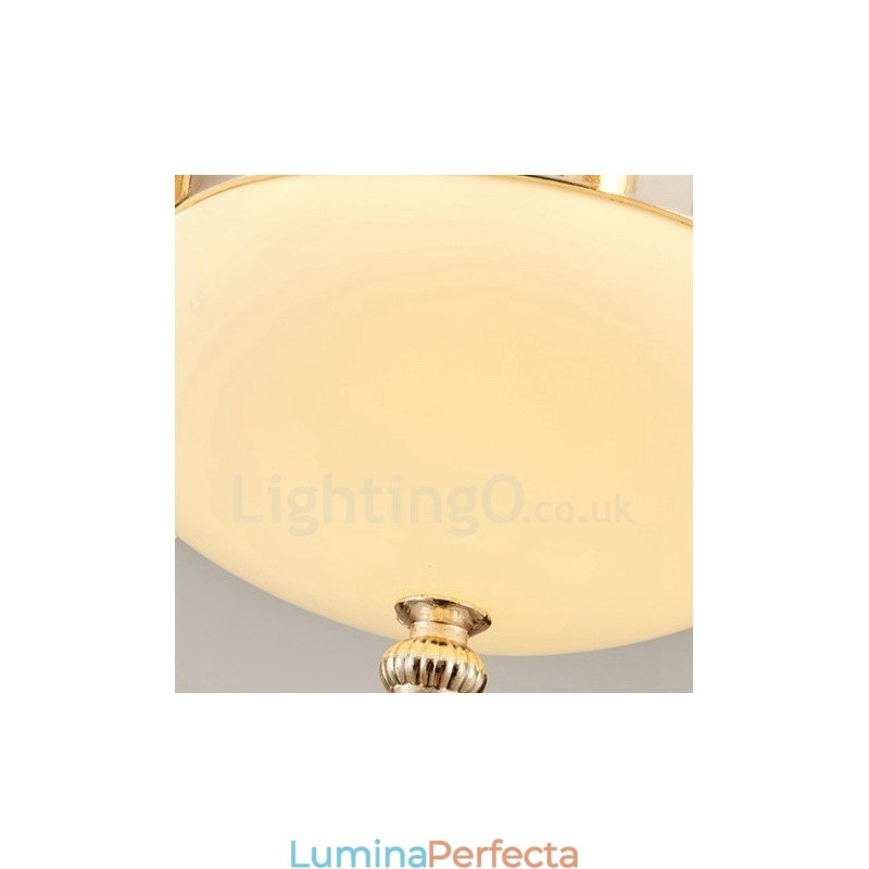 Candelabru de lux tradițional, clasic, integrat, din metal, cu 6 lumini