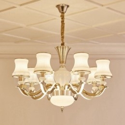 Candelabru din metal tradițional clasic integrat cu 8 lumini