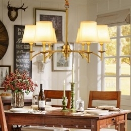Candelabru metalic integrat Rustic Lodge cu 6 lumini