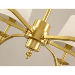 Candelabru metalic integrat Rustic Lodge cu 8 lumini
