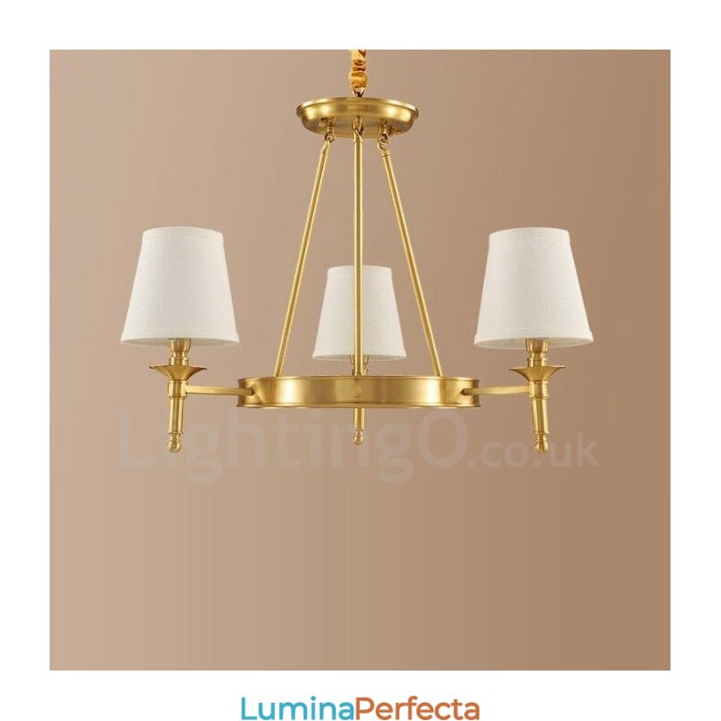 Candelabru din cupru metal integrat cu 3 lumini rustic Lodge