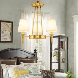 Candelabru din cupru metal integrat cu 3 lumini rustic Lodge