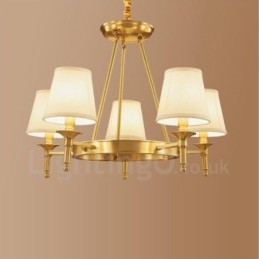 Candelabru metalic integrat Rustic Lodge cu 5 lumini