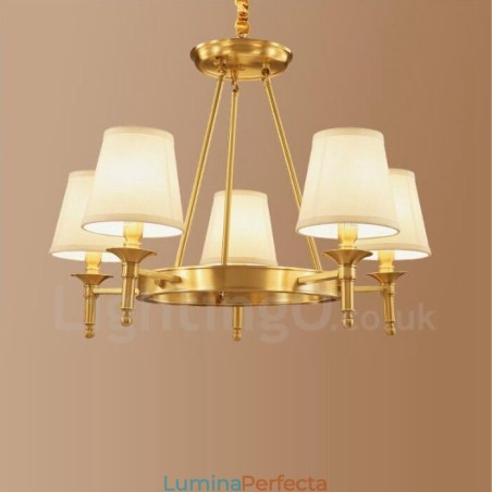 Candelabru metalic integrat Rustic Lodge cu 5 lumini Candelabru metalic integrat Rustic Lodge cu 5 lumini