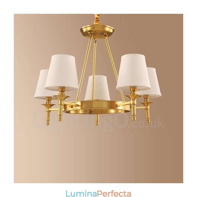 Candelabru metalic integrat Rustic Lodge cu 5 lumini
