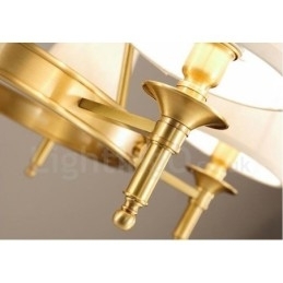Candelabru metalic integrat Rustic Lodge cu 6 lumini