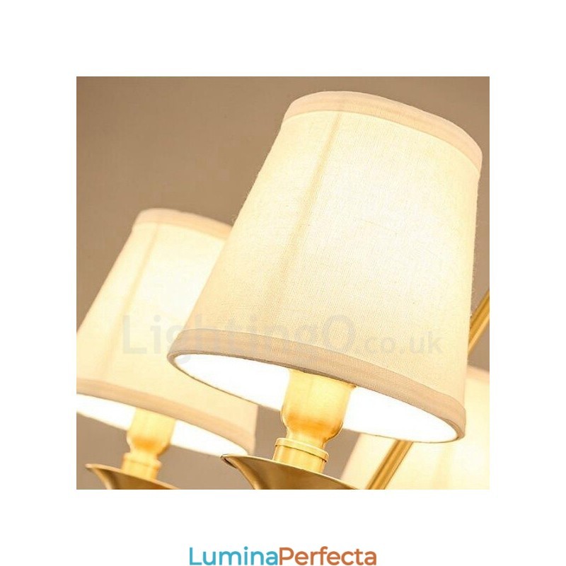Candelabru metalic integrat Rustic Lodge cu 6 lumini