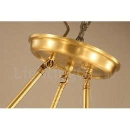 Candelabru metalic integrat Rustic Lodge cu 6 lumini