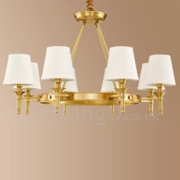 Candelabru metalic integrat Rustic Lodge cu 8 lumini