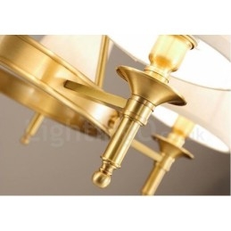 Candelabru metalic integrat Rustic Lodge cu 8 lumini