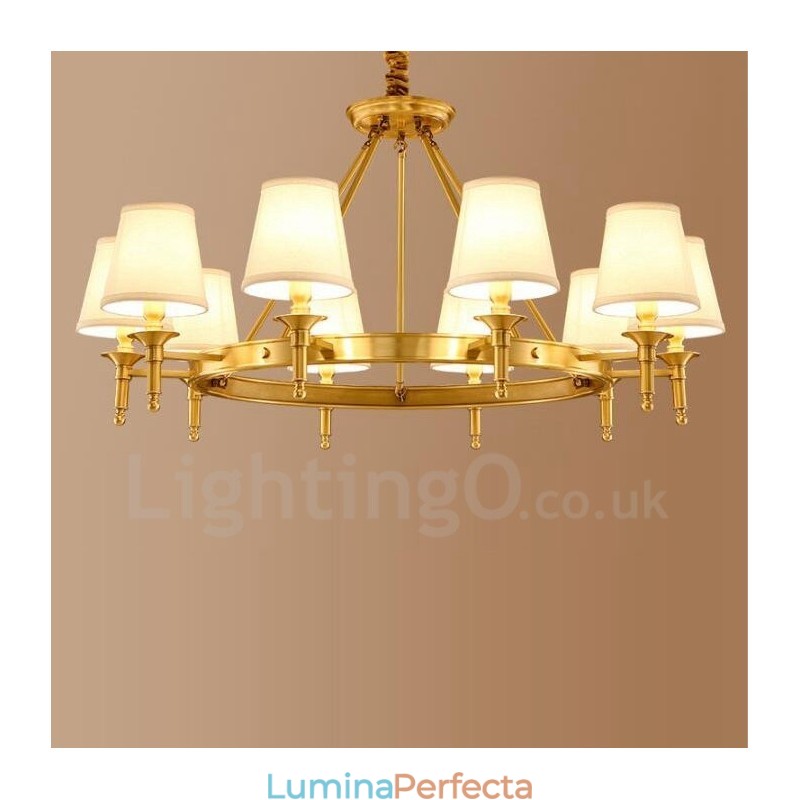 10 Lumini Rustic Lodge Candelabru Metal Integrat