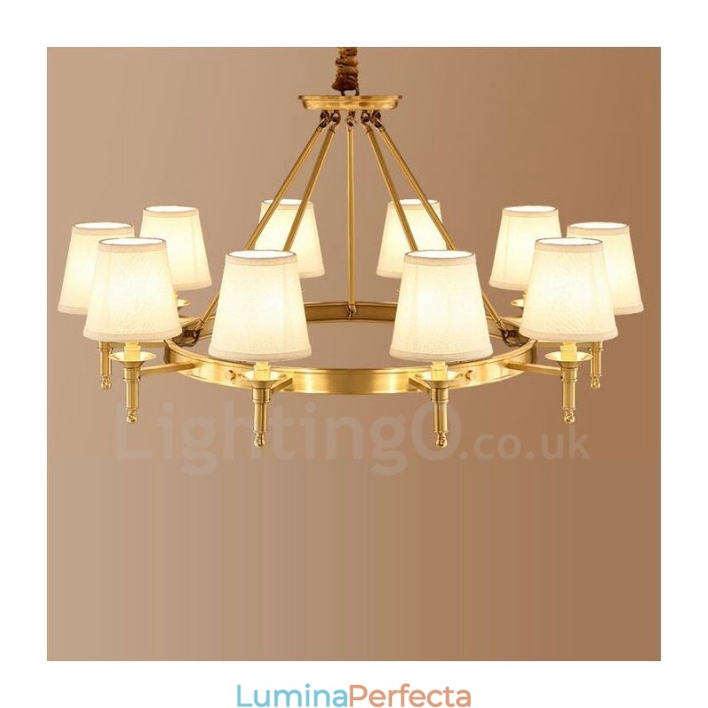 10 Lumini Rustic Lodge Candelabru Metal Integrat