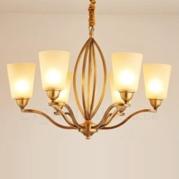 Candelabru metalic integrat Rustic Lodge cu 6 lumini