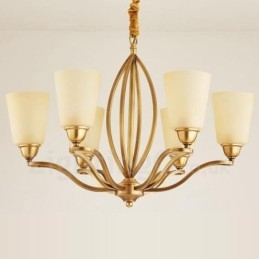 Candelabru metalic integrat Rustic Lodge cu 6 lumini