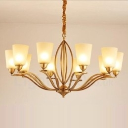 10 Lumini Rustic Lodge Candelabru Metal Integrat