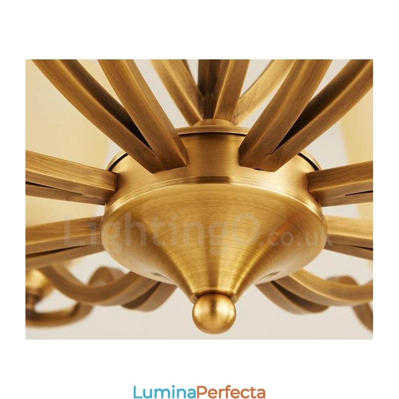 10 Lumini Rustic Lodge Candelabru Metal Integrat