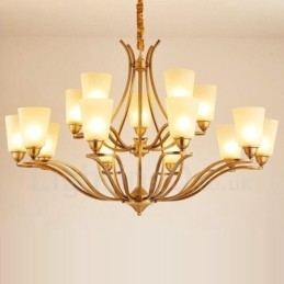 15 Light Rustic Lodge Candelabru metalic integrat