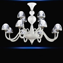 Pandantiv ciupercă de cristal modern, minimalist, creativ, 8+4