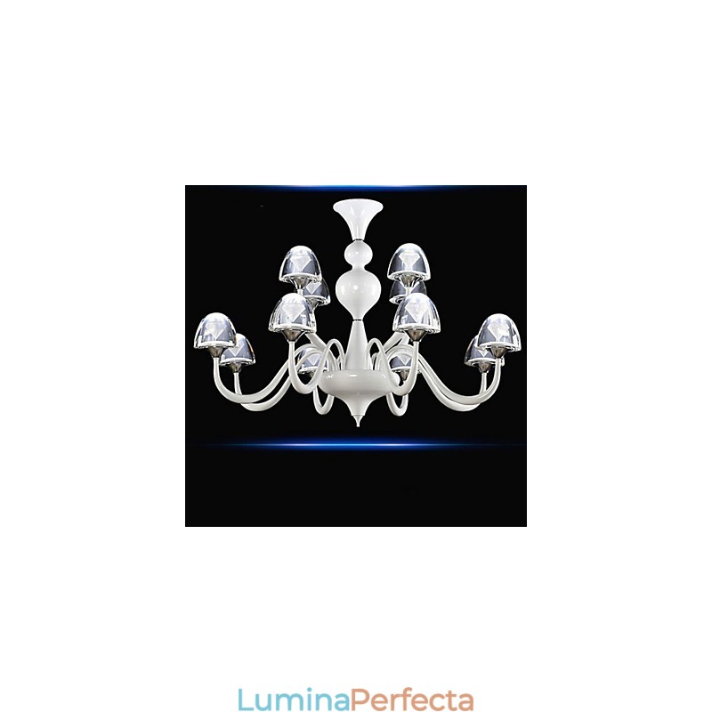 Pandantiv ciupercă de cristal modern, minimalist, creativ, 8+4