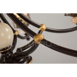Candelabru din metal tradițional clasic integrat cu 8 lumini