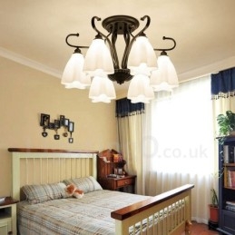 Candelabru integrat 6 Lumini Rustic Lodge