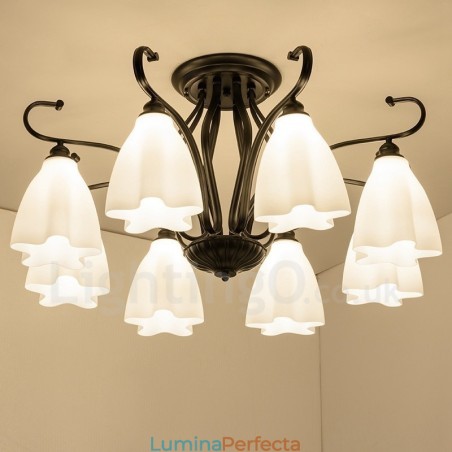 Candelabru integrat 8 Light Rustic Lodge Candelabru integrat 8 Light Rustic Lodge