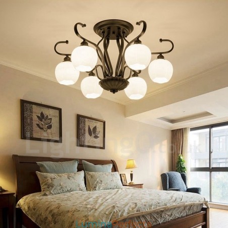 Candelabru integrat 6 Lumini Rustic Lodge Candelabru integrat 6 Lumini Rustic Lodge