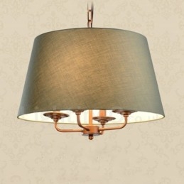 Candelabru metalic integrat Rustic Lodge cu 4 lumini